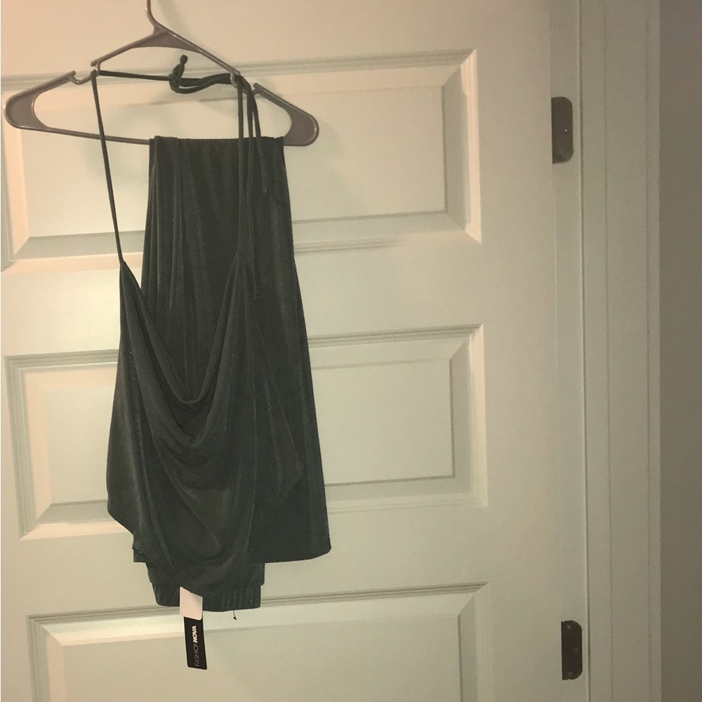 Fashionova halter top and pant set - Sage - Picture 4 of 5